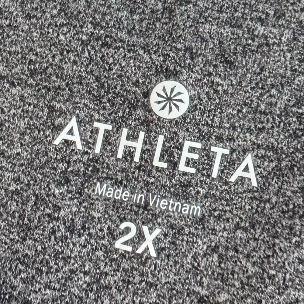 NWT gray Athleta Powervita Straight Leg Pant activewear athleisure yoga 2X plus